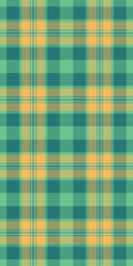 Vibrant teal and orange plaid pattern. Perfect for textile design, fashion, website backgrounds, or any project needing a cheerful, modern texture.