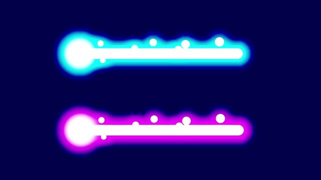 Two parallel horizontal neon beams in blue and pink glow like lasers, suggesting motion, tech, and futuristic effects.