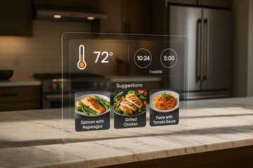 Smart Kitchen Interface for Connected Cooking