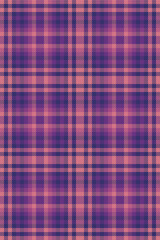 Household vector check plaid, variation background textile tartan. Japan fabric seamless texture pattern in indigo and red colors.