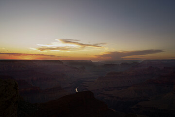 sunset in the mountains