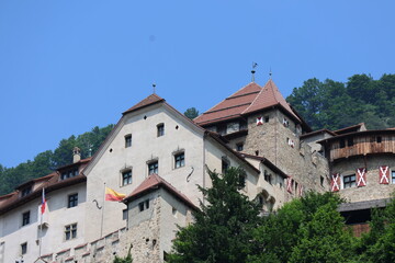 Vaduz city scapes in summer