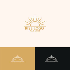 Sun Rise logo design template