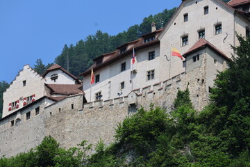 Vaduz city scapes in summer