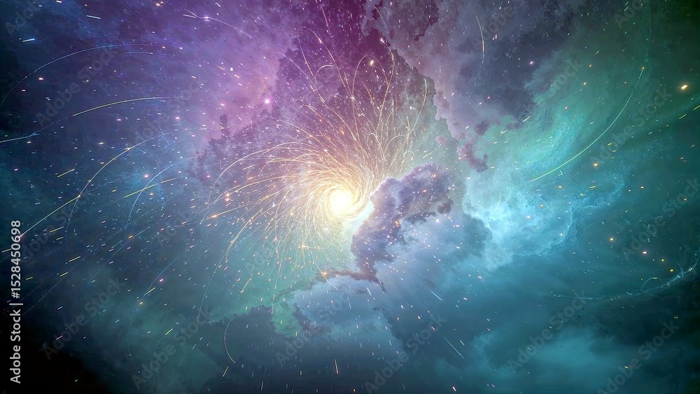 Poster exploration of self healing energy through emotional recovery in a cosmic setting