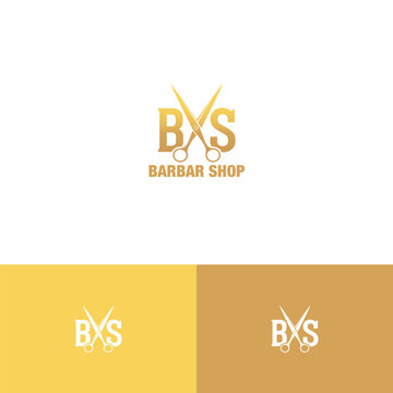 Barbar shop logo design template