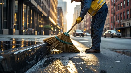 A street sweeper