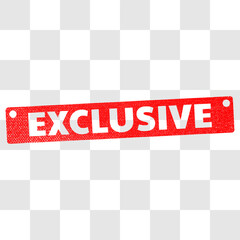 simple exclusive sign stamp background
