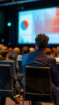 CEO Speaking at Annual Shareholders Meeting with Engaged Business Audience