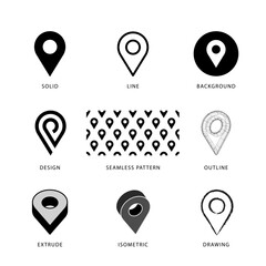 Each map pin icon has its own creative design, and each design can meet the needs of different jobs.