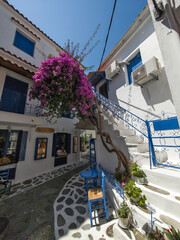 The Old town of Skiathos, Sporades, Thessaly, Greece
