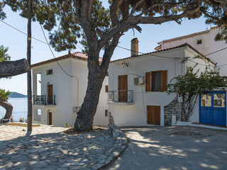 The Old town of Skiathos, Sporades, Thessaly, Greece