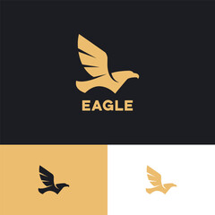 Flying eagle logo design template