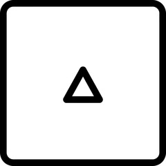 Arrow Icon &ndash; Black Outline Vector Direction Symbol Isolated on White Background
