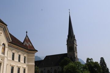 Obraz premium Vaduz city scapes in summer