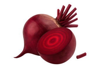 Freshly cut beetroot showcasing rich red rings and earthy texture—perfect for health, organic, or culinary visuals. A vibrant veggie shot your stock library needs—download now!
