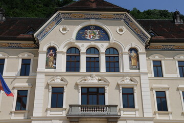 Vaduz city scapes in summer
