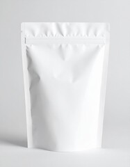 White Stand Up Pouch Packaging Mockup