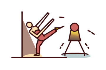 Dancer Transitioning from Studio to Stage A Visual Metaphor