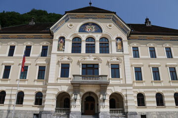 Vaduz architecture and cityscapes in summer