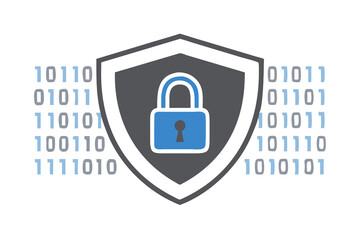 Cybersecurity Shield Data Protection & Digital Security Icon