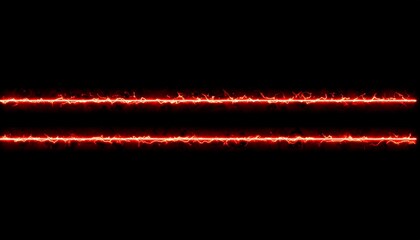 Red Glowing Lines on Dark Background