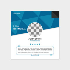 Creative Client Testimonial Design Template