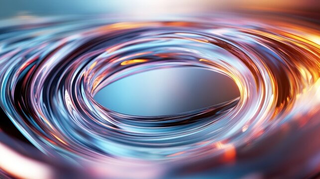 An abstract image featuring a swirling blend of colorful liquid shapes creates a striking visual representation of fluid dynamics and artistic expression in modern design.