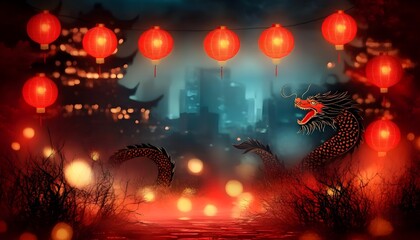 Chinatown comes alive with dragons and lanterns for New Year.