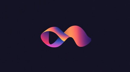 Logo with abstract signal waves forming an M shape, ideal for wireless technology branding and mobility