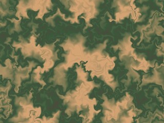 Abstract seamless pattern with a swirling, marble-like texture in muted green and beige tones, perfect for backgrounds and design projects.