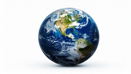 Fototapeta premium planet earth on white background