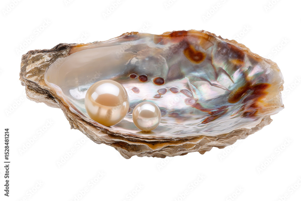 Poster a shell with a pearl inside of it