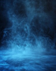 Blue Smoke and Textured Surface