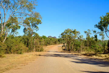 Endless horizons and dusty solitude—journeying through the vast, remote roads of Outback...
