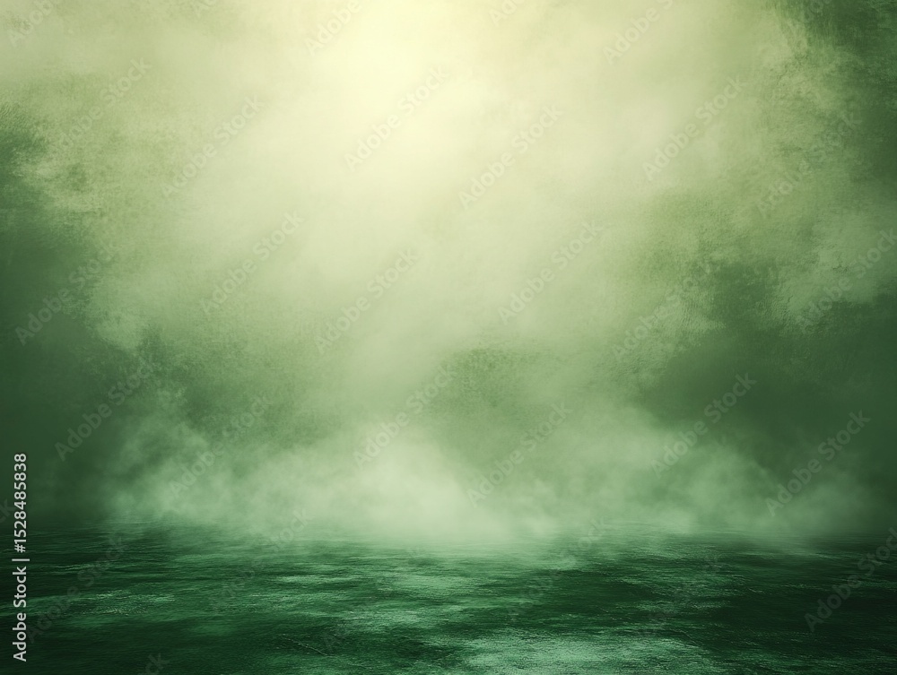 Aufkleber digital rendering of hazy green environment