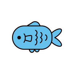 魚のアイコンイラスト