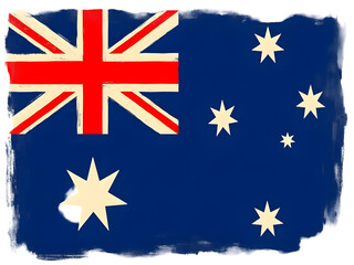 australia flag isolated