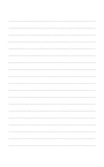 グレーの手書き風罫線のシンプルな横書き便箋