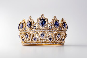 golden crown isolated on white