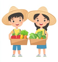 mother and daughter gardening