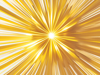 Golden light burst on brown abstract gold background