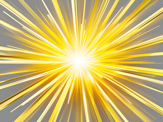 Obraz premium Golden white light explosion yellow sun burst