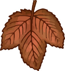 Reddish Brown Autumn Leaf

