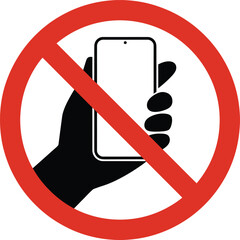 No Cell Phones Allowed Sign - Prohibited Mobile Use Symbol