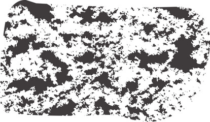 Black, textured rectangle with rounded corners and charcoal grain fill.