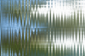 Abstract wavy lines pattern in blue green and white tones