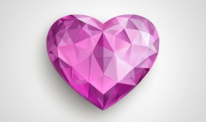 Pink heart-shaped gem