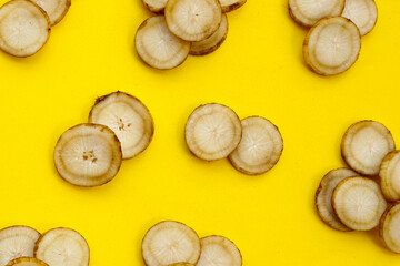 Fresh burdock roots or gobo roots