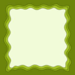 Green waves background